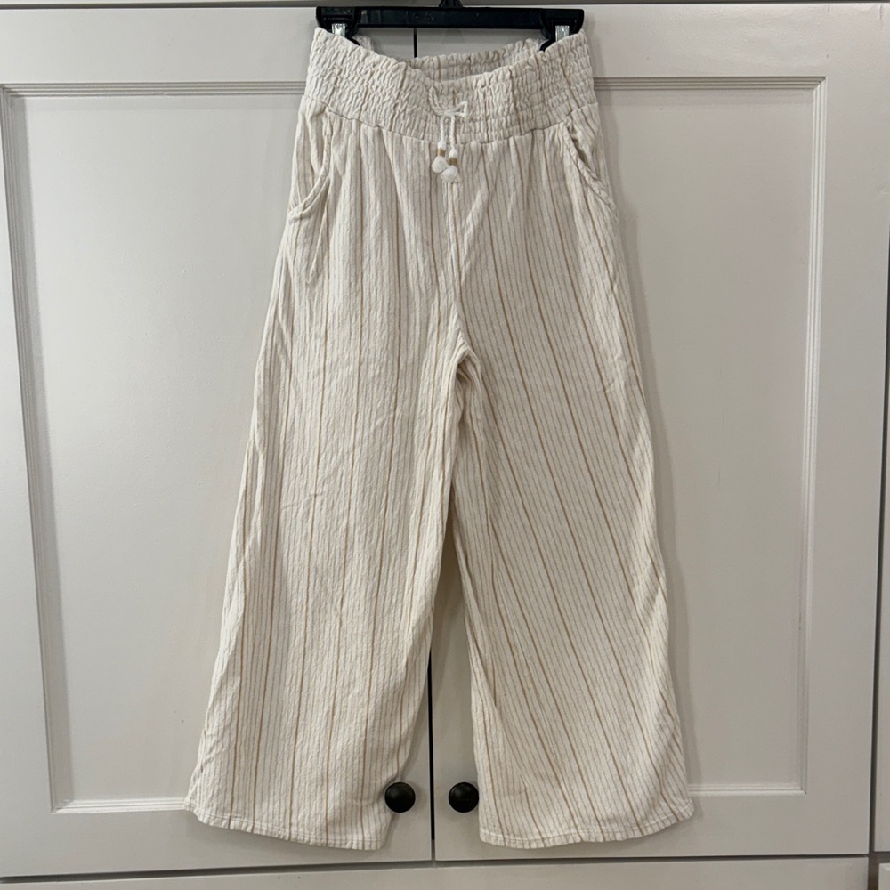 Haute Hippie Kids Beige Striped Trousers